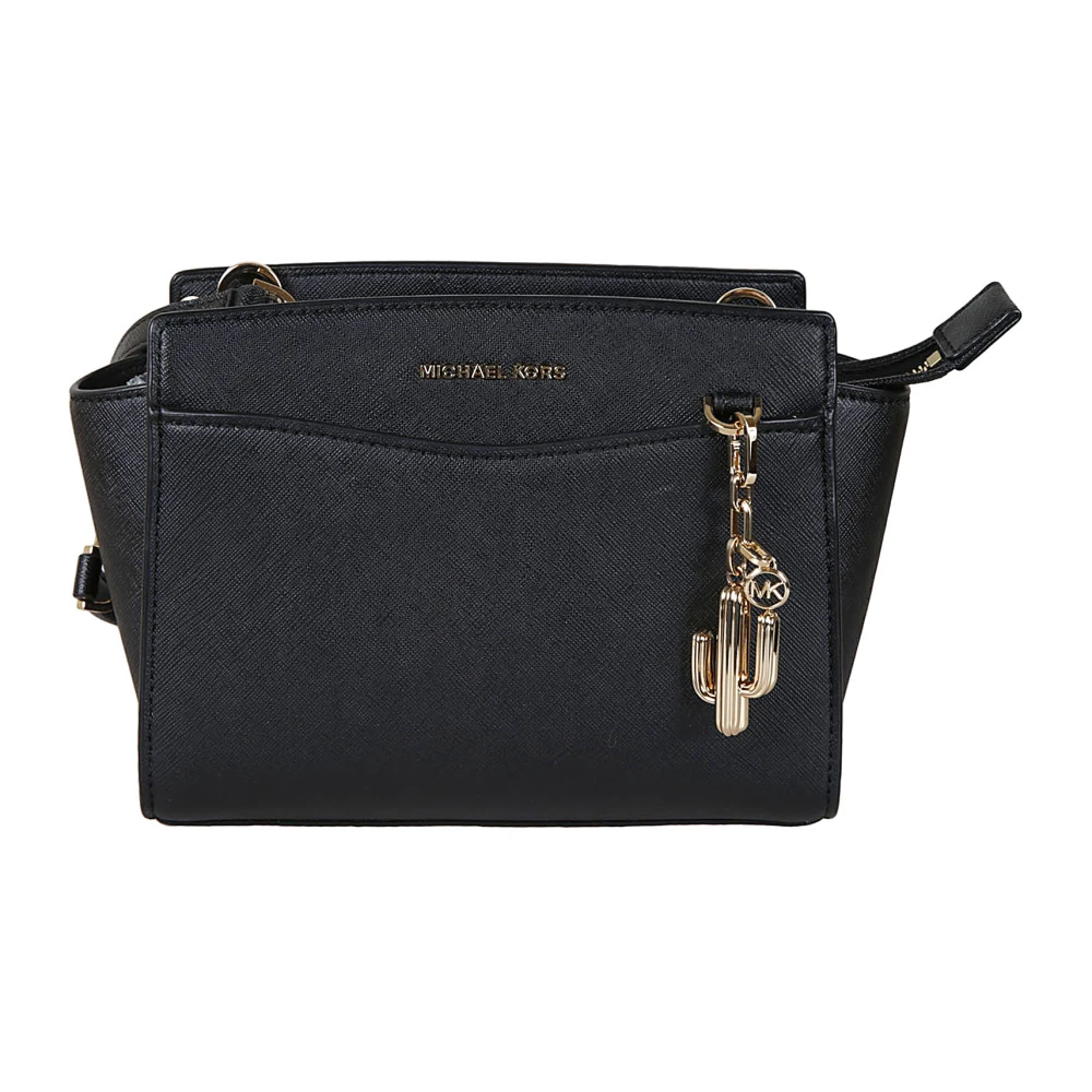 Michael Kors Zwarte Saffiano Leren Crossbody Tas Black Dames