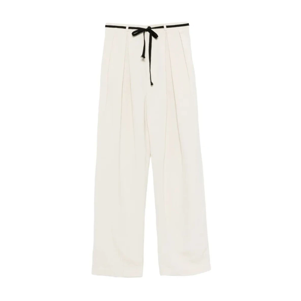Barena Venezia Women's Beige Pestrin Brezza Trousers - Wide Trousers - Xs - Trousers