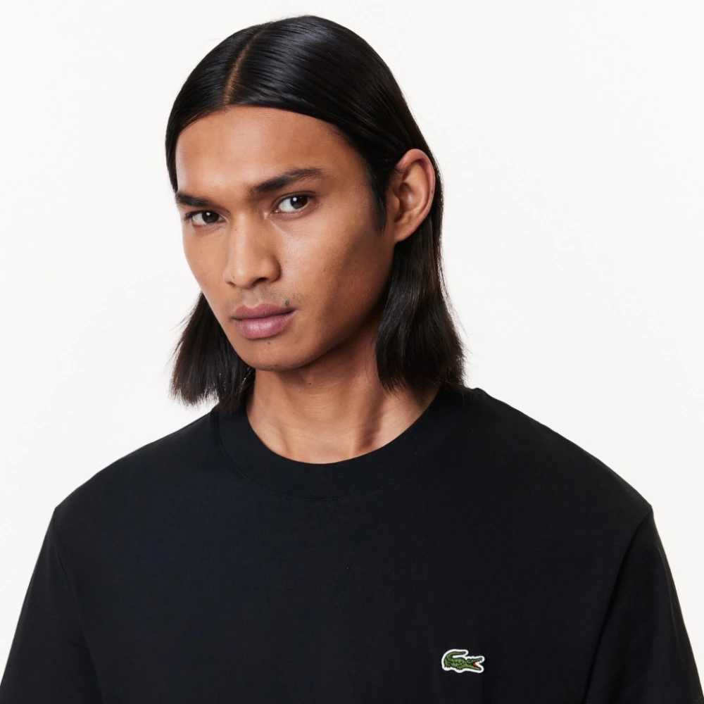 Lacoste Casual Tee Shirt in Diverse Kleuren Black Heren