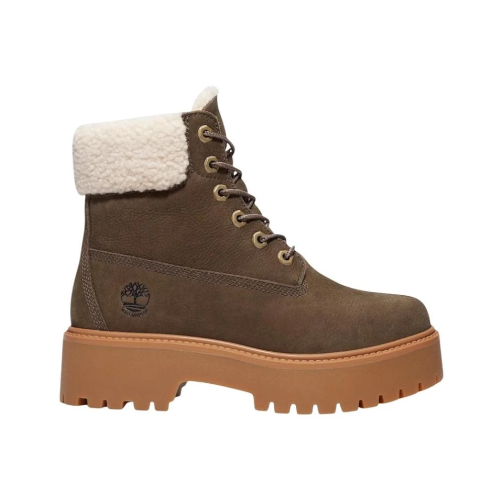 Timberland Donna Marrone - Stivaletti Stringati In Ecopelle - Shoes - 37 Eu