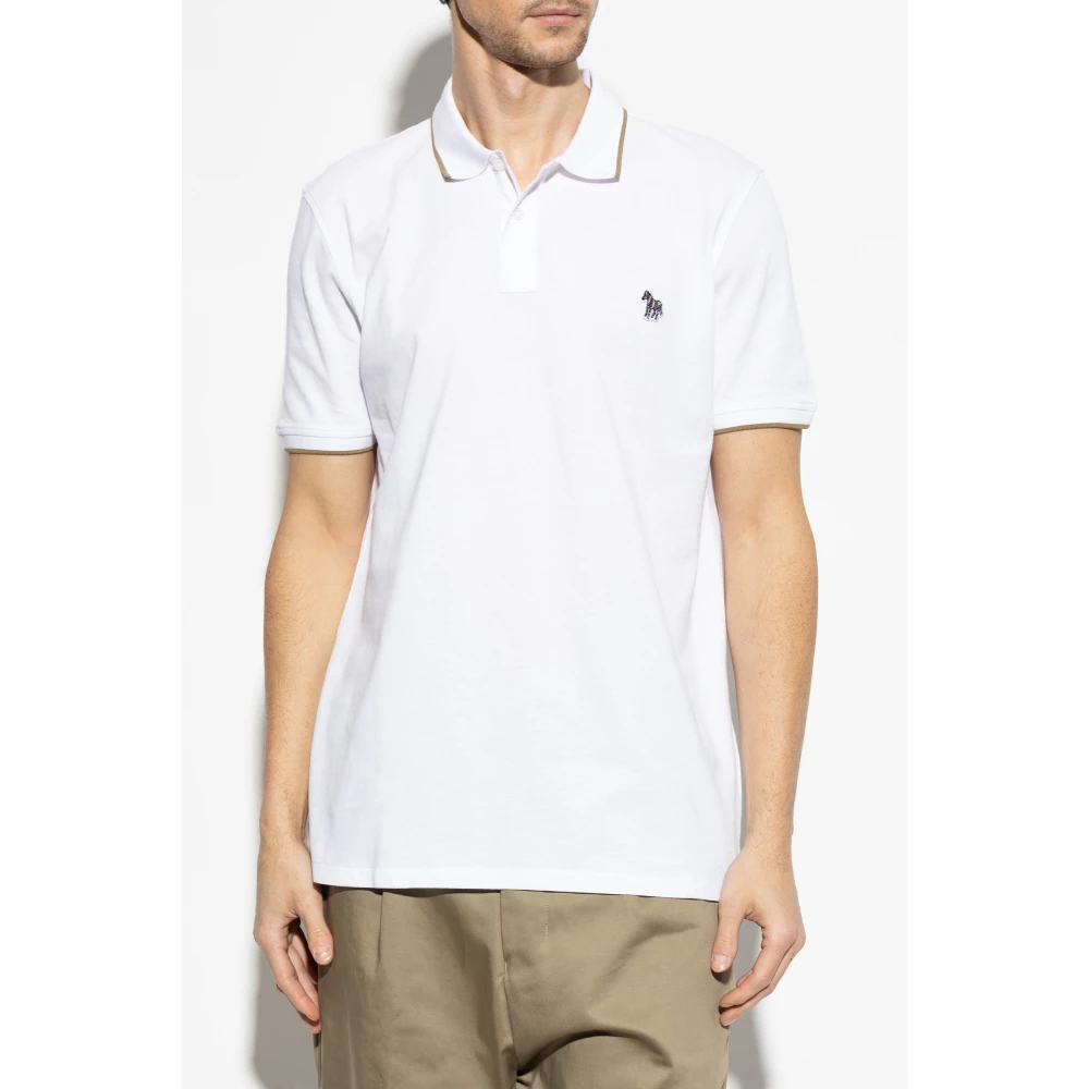 PS By Paul Smith Polo met patch White Heren