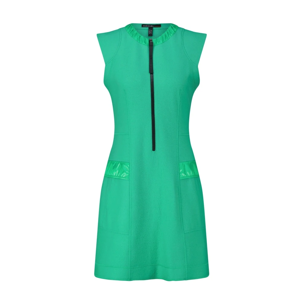 Marc Cain Wollen kokerjurk met rits Green Dames