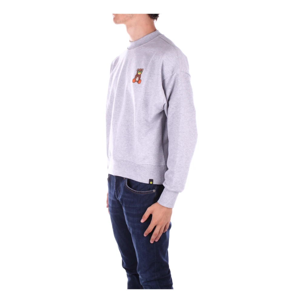 Barrow Grijze Logo Front Sweater Gray Heren