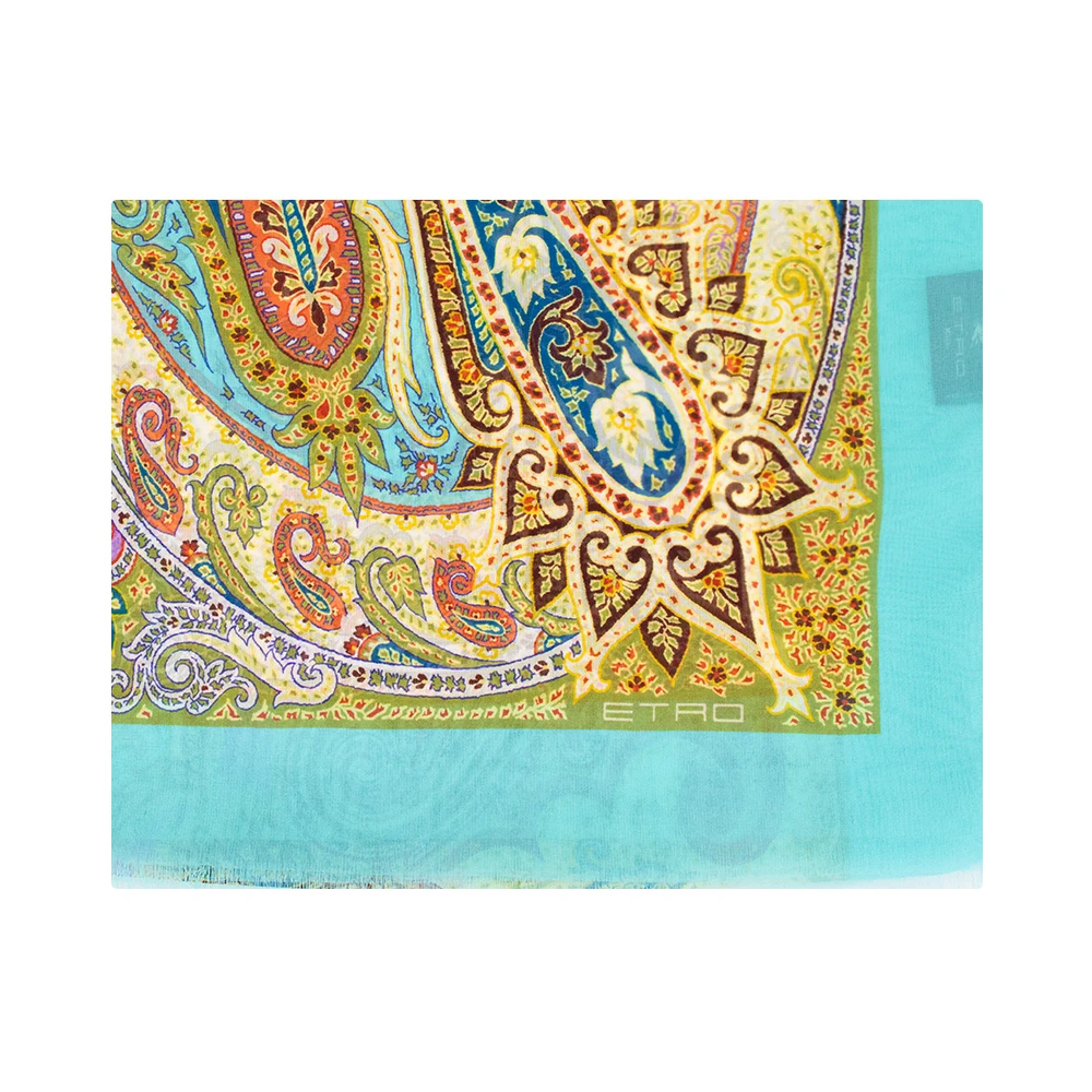 ETRO Zijden sjaal met Paisley-print Multicolor Dames