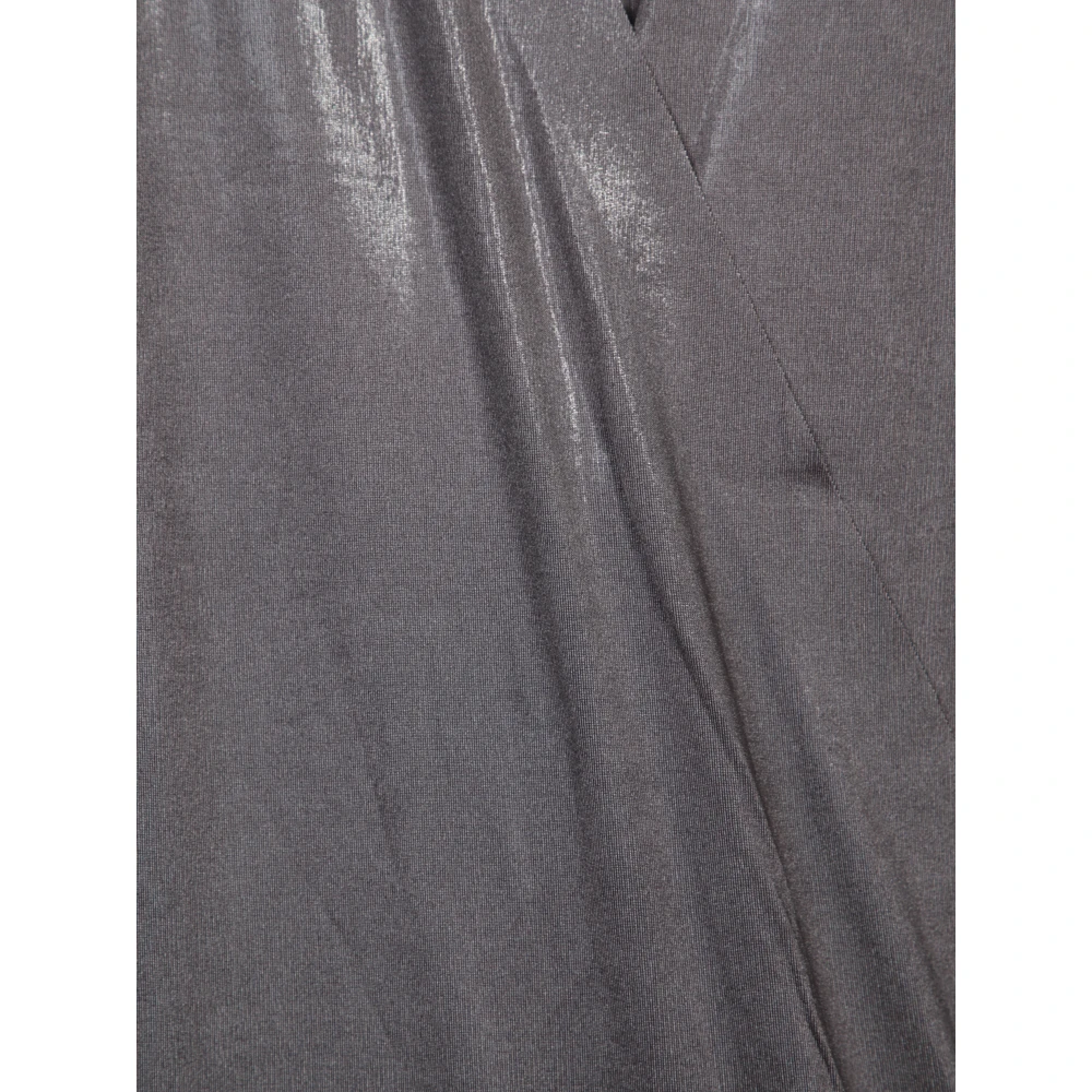 Norma Kamali Elegante Grijze Jurk Aw24 Gray Dames