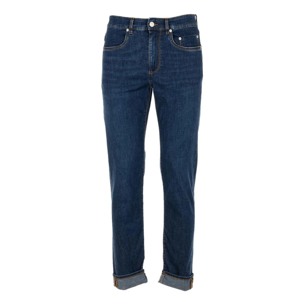 Siviglia Mannelijk Blauw E Slim Fit Denim Jeans