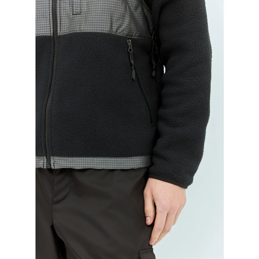 The North Face Retro Denali Jack met Ruit- en Fleecepanelen Black Heren
