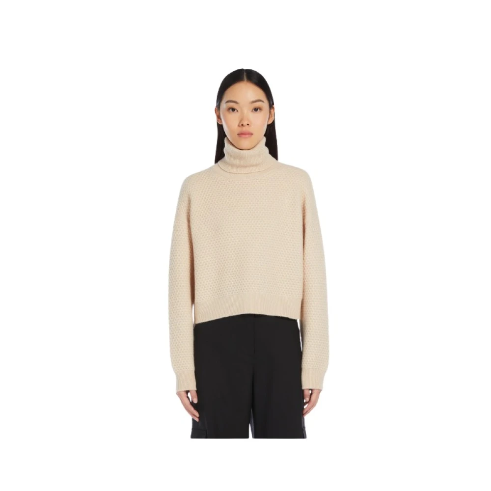 Max Mara Kasjmier Trui Groot White Dames