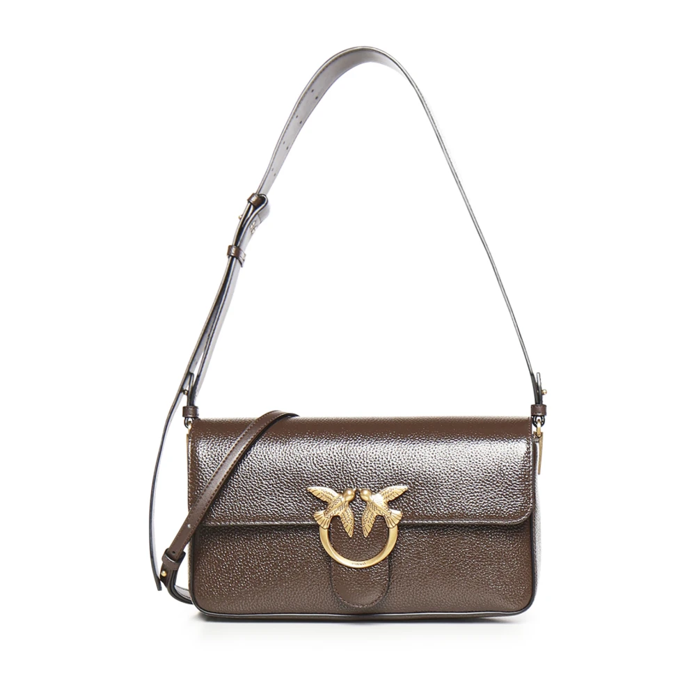 Pinko Women's Brown Shoulder Bags, One Size, Love Bag Borse