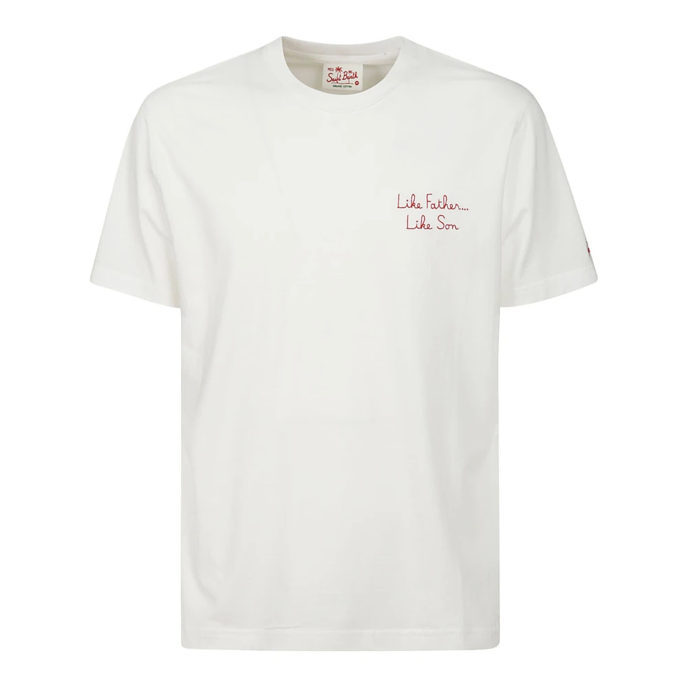 MC2 Saint Barth Iconisch Heren T-shirt met Gedurfde Prints White Heren