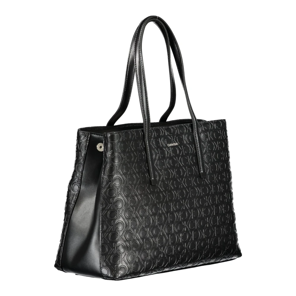 Calvin Klein Zwarte dameshandtas met verstelbare band Black Dames