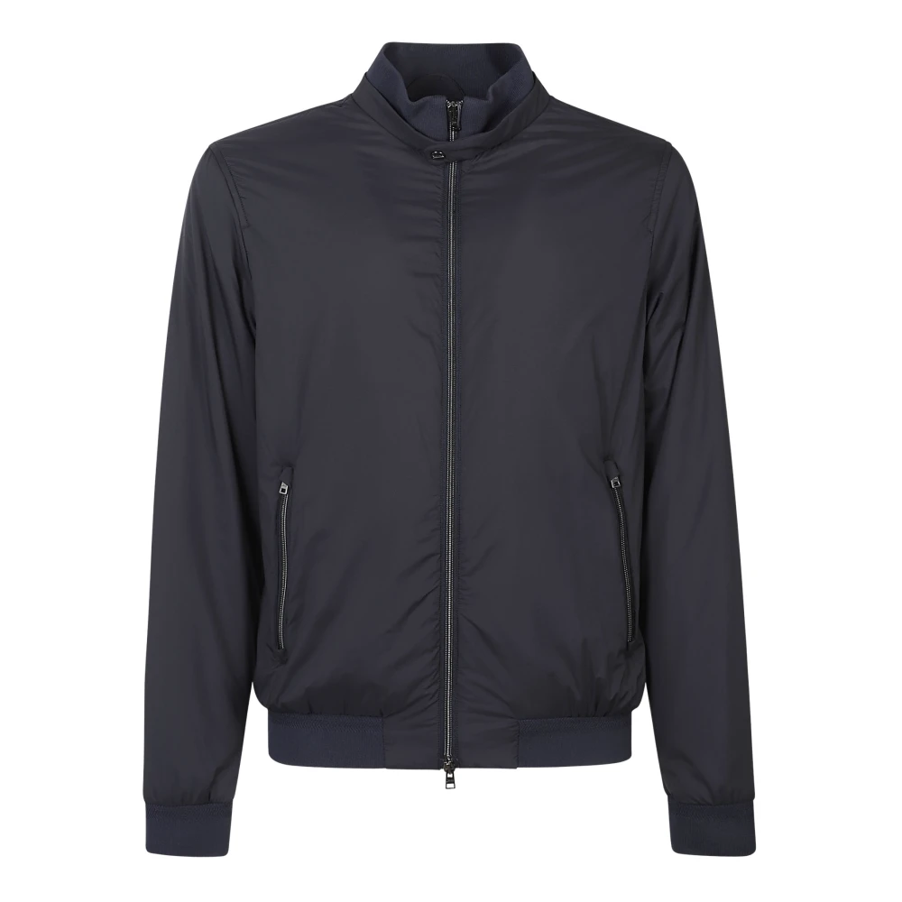 Herno Herr Blå Jackor 2XL, High Collar Bomber Jacket