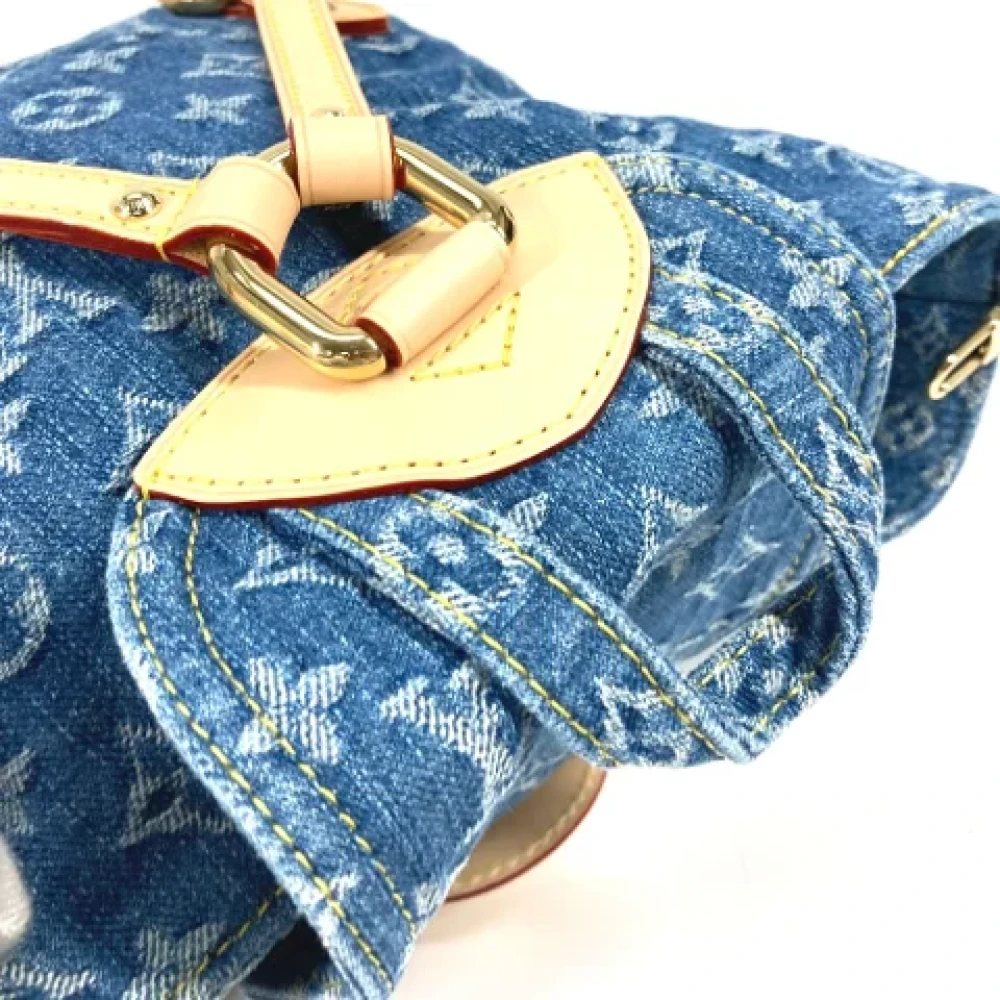 Louis Vuitton Vintage Pre-owned Denim louis-vuitton-bags Blue Dames