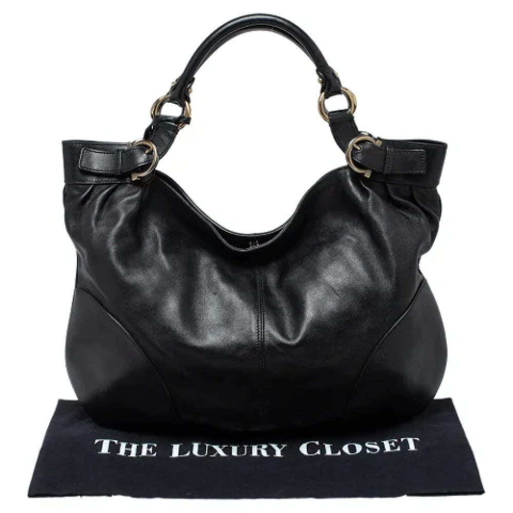 Salvatore Ferragamo Pre-owned Leather totes Black Dames