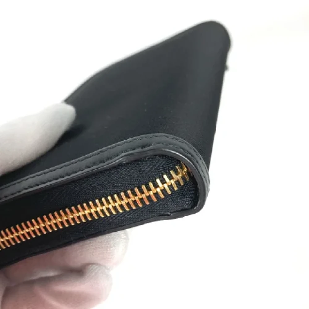 Prada Vintage Pre-owned Leather wallets Black Dames
