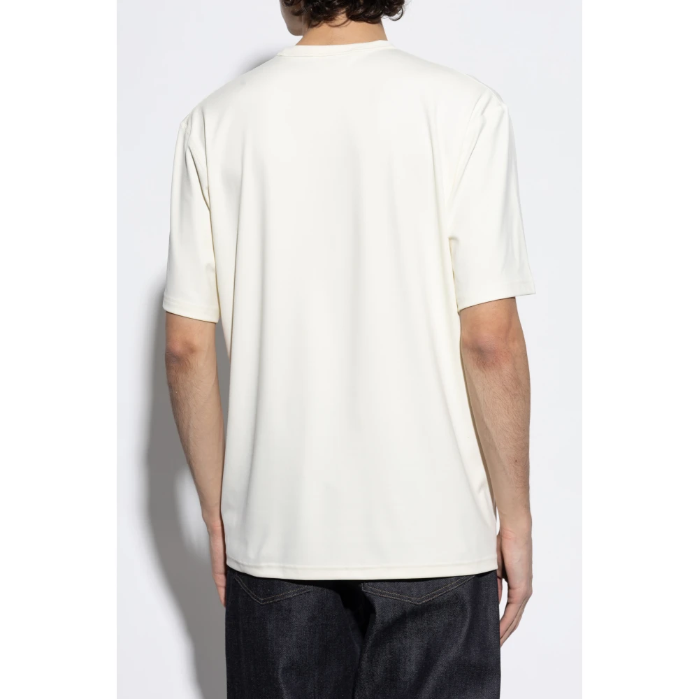 Jil Sander T-shirt met logo Beige Heren