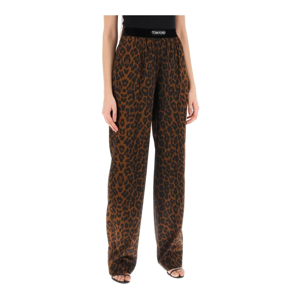 Tom Ford Wide Trousers Brown Dames
