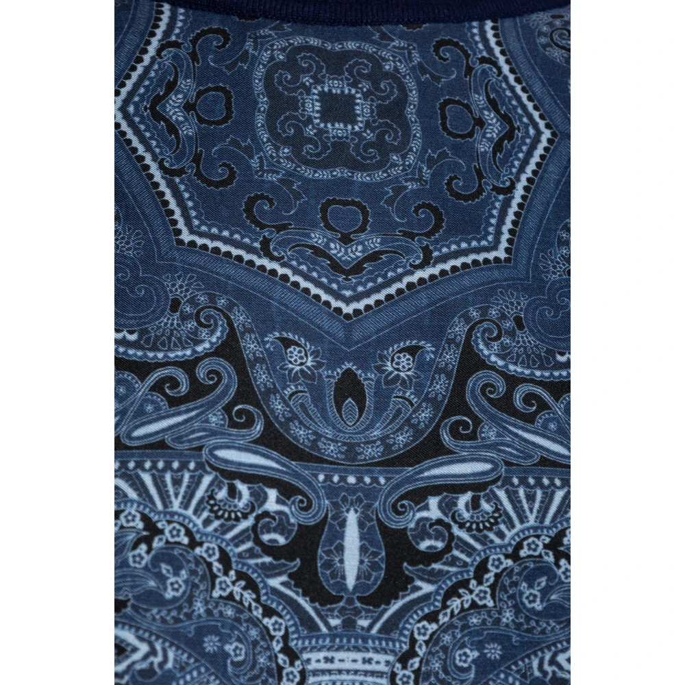 ETRO Top met decoratief patroon Blue Dames