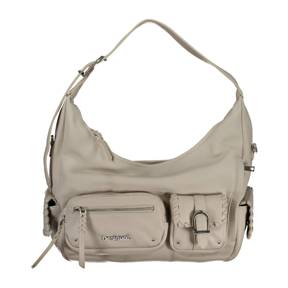 Desigual Donna Bianco Borse, Taglia Unica, New,