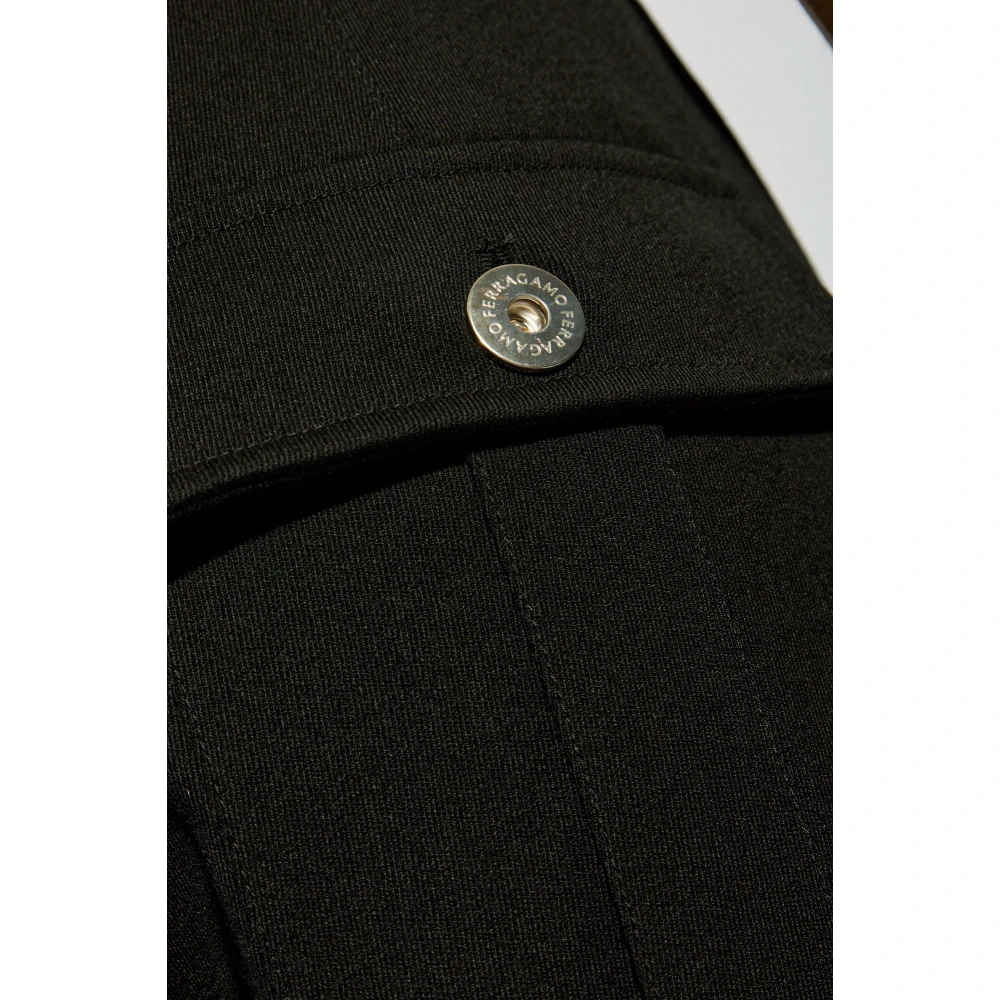 Salvatore Ferragamo Geplooide broek Black Heren