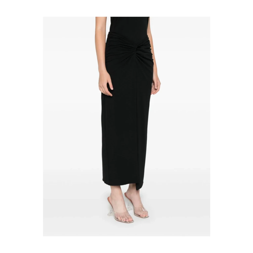Rotate Birger Christensen Zwarte Rotate Rok Stijlvol en veelzijdig Black Dames