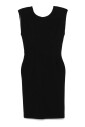 black-midi-dress-with-logo-plaque