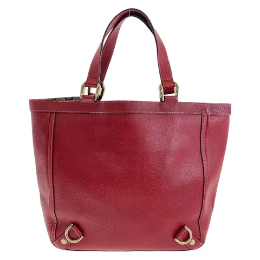 Gucci Vintage Pre-owned Canvas totes Red Dames