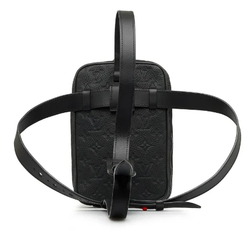 Louis Vuitton Vintage Pre-owned Leather shoulder-bags Black Heren