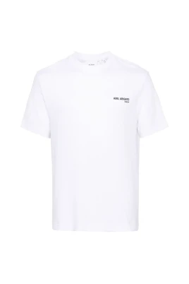Vit T-shirt med logotryck