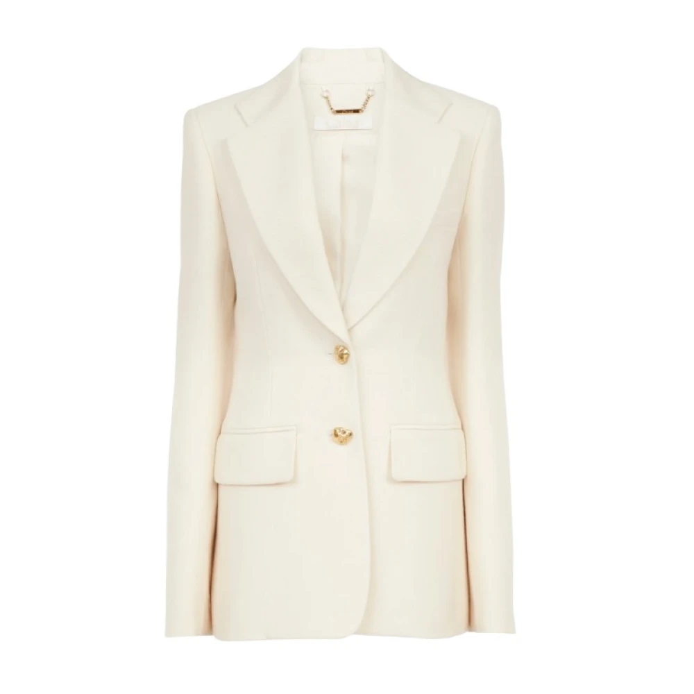Chloé Beige Blazers, Female, S, Stylish Woman Jacket