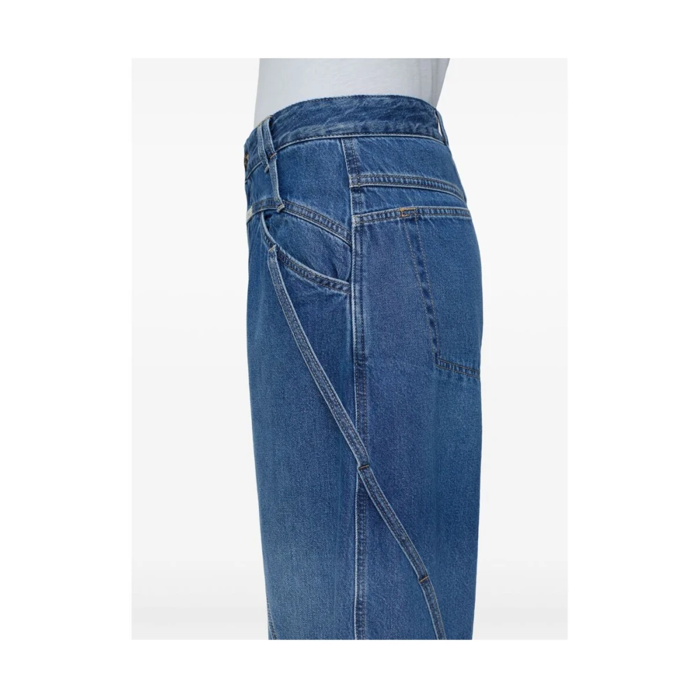 closed Indigo Blauwe Jeans met Verborgen Rits Blue Dames