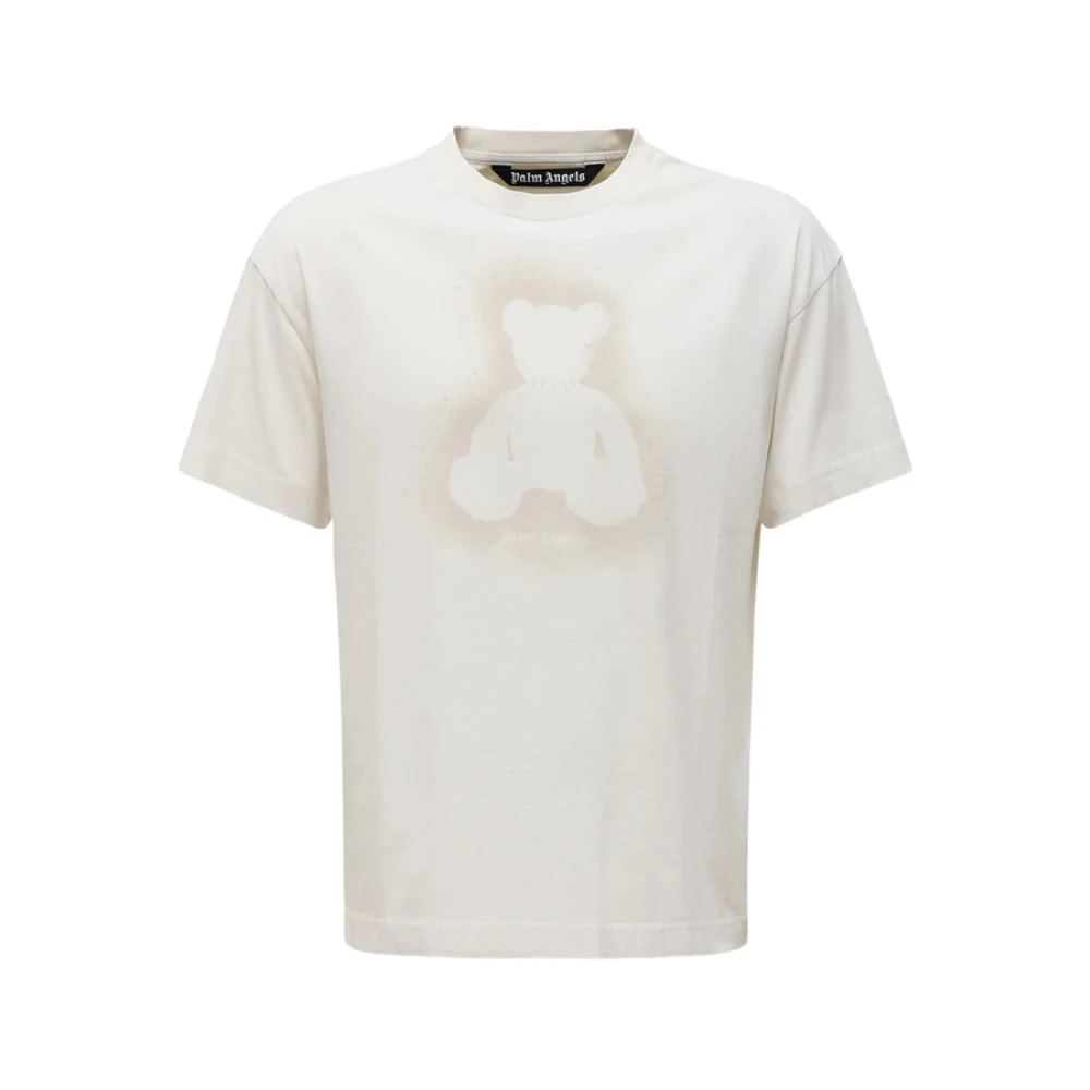 Palm Angels Men's White T-Shirt - T-Shirts - Xs - Tops