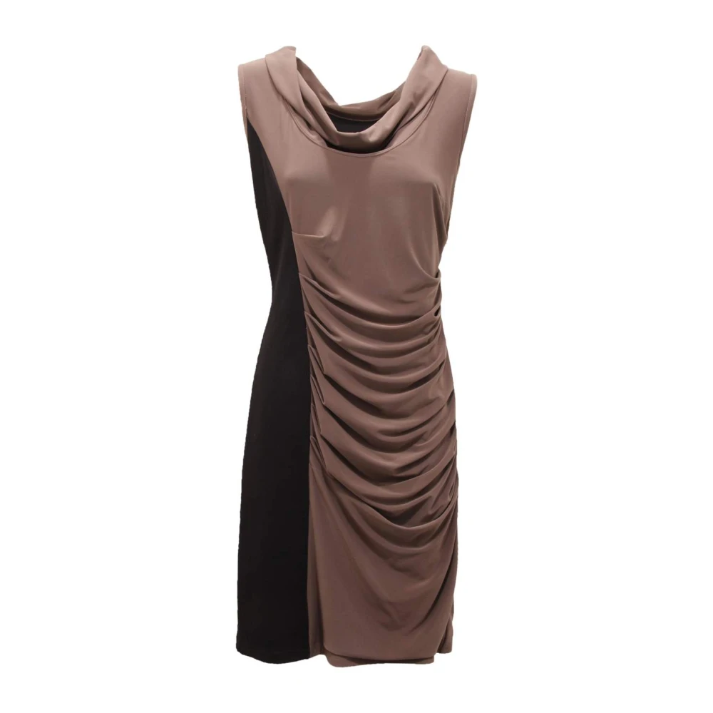 Joseph Ribkoff Brown Black Java Dress - Female - Short Dresses - Xl - Dresses