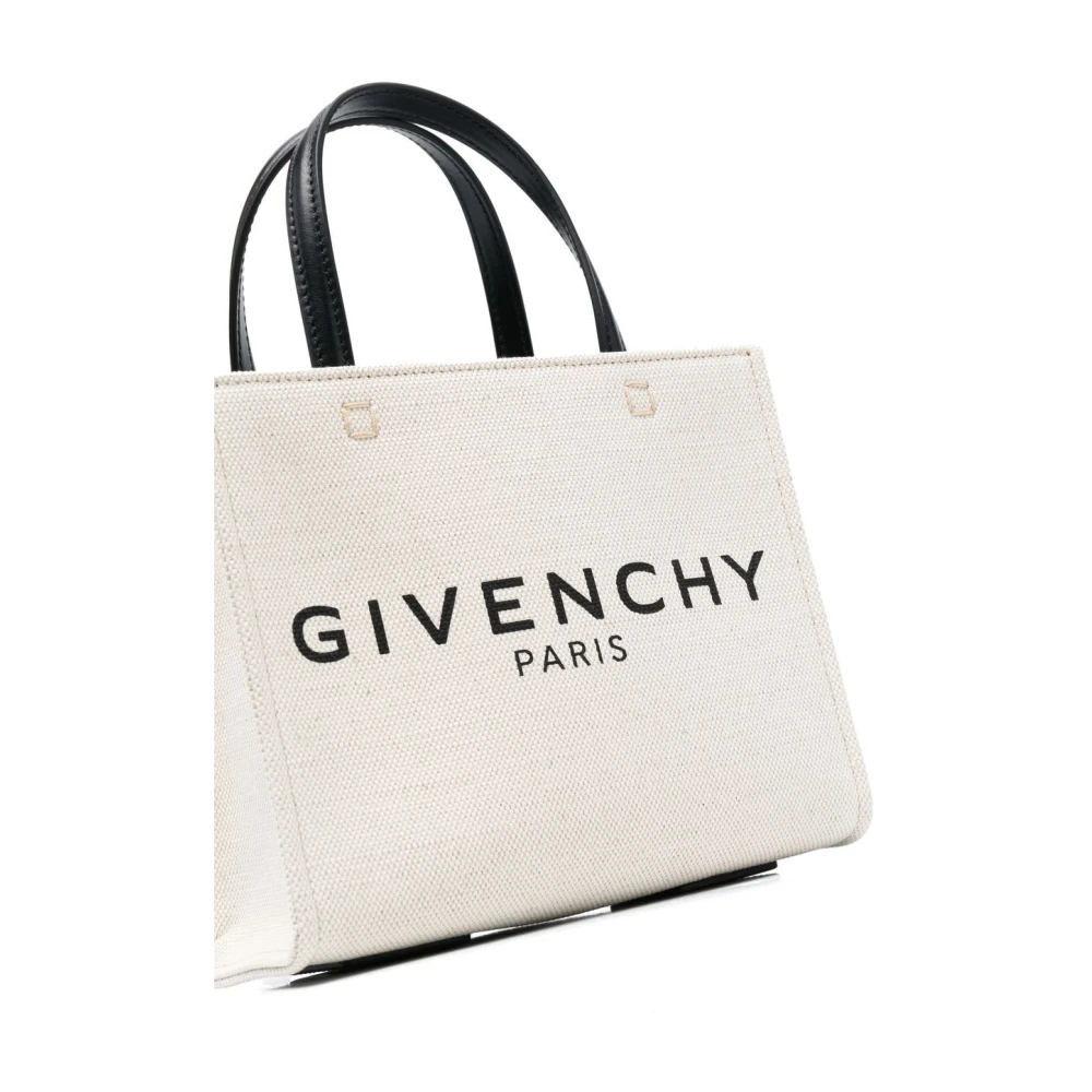 Givenchy Logo-Print Tote Bag in Beige Dames