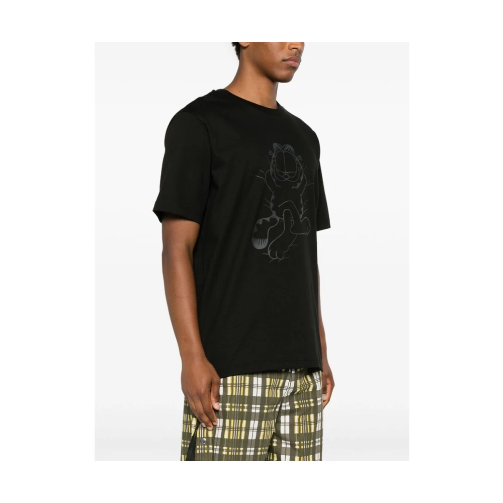 Iceberg Garfield Print Crew Neck T-shirt Black Heren