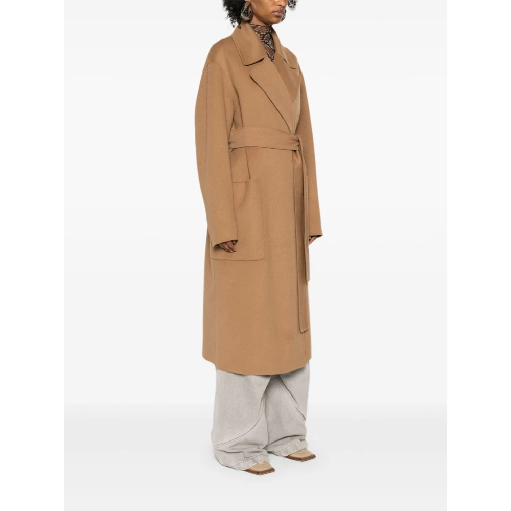 SPORTMAX Stijlvolle Veleno Jassen Collectie Brown Dames