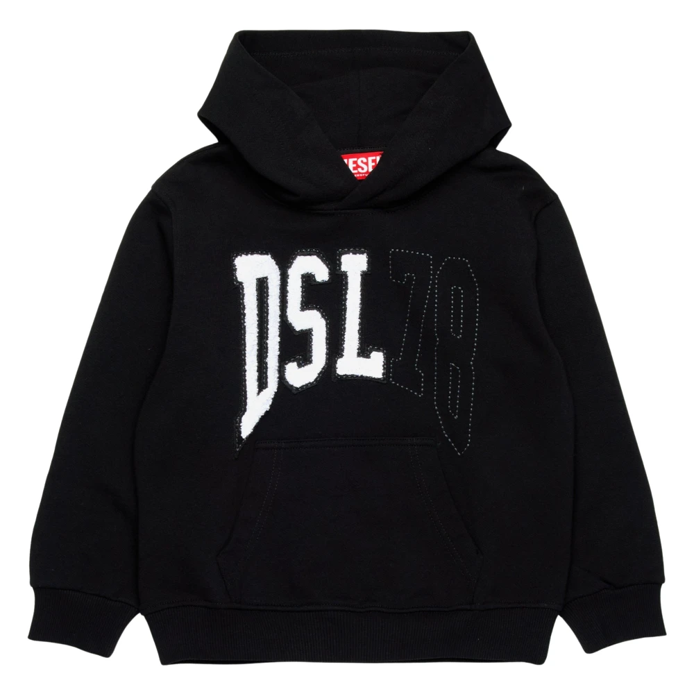 Diesel Men's Black Logo Hoodie