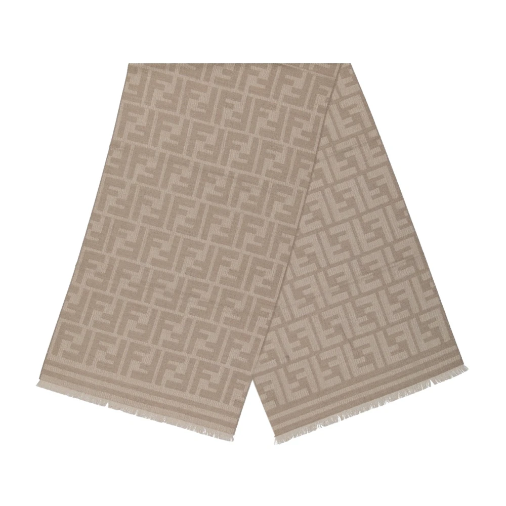 Fendi FF Sjaal Herfst-Winter Collectie 2024 Brown Heren