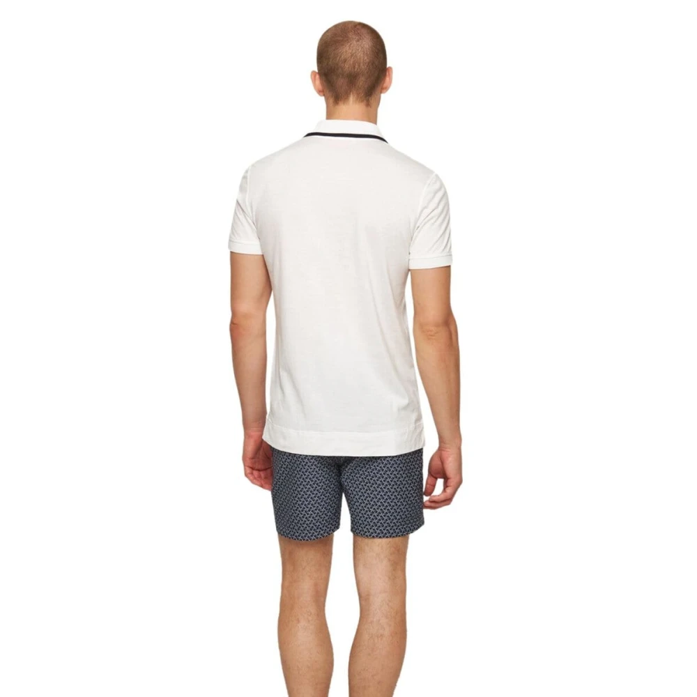 Orlebar Brown Klassieke Tipping Polo Shirt Wit White Heren