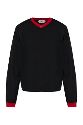 Stretch Cotton-Jersey Långärmad T-shirt