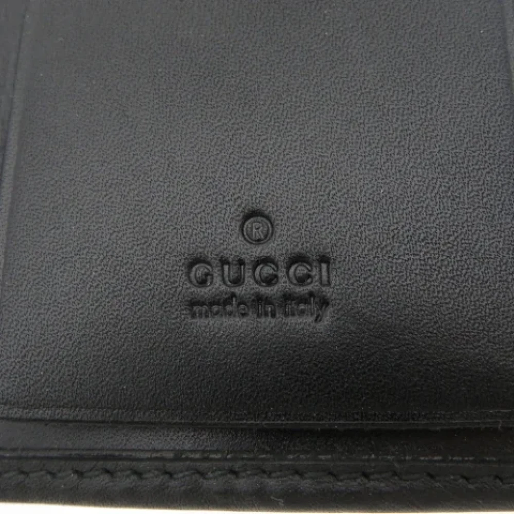 Gucci Vintage Pre-owned Leather key-holders Black Dames