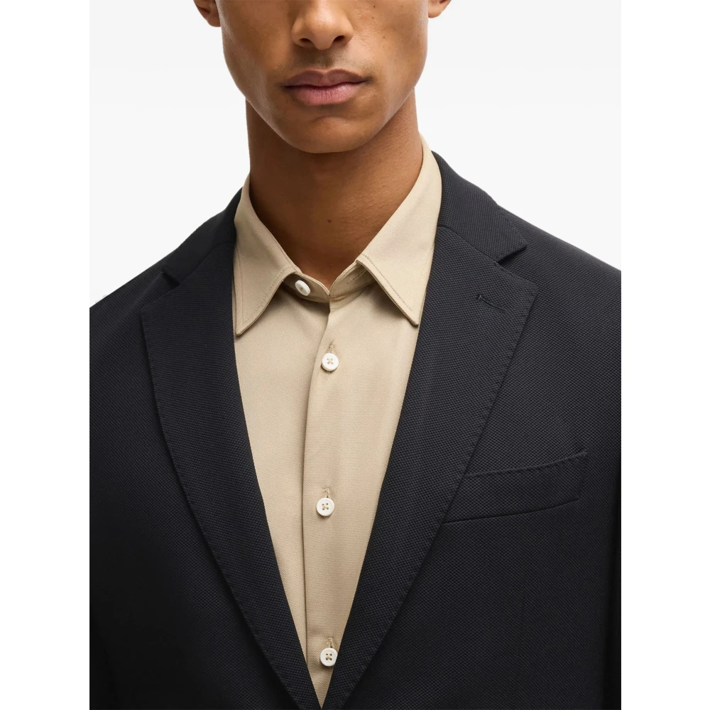 Hugo Boss Zwarte Jassen voor Mannen en Vrouwen Black Heren
