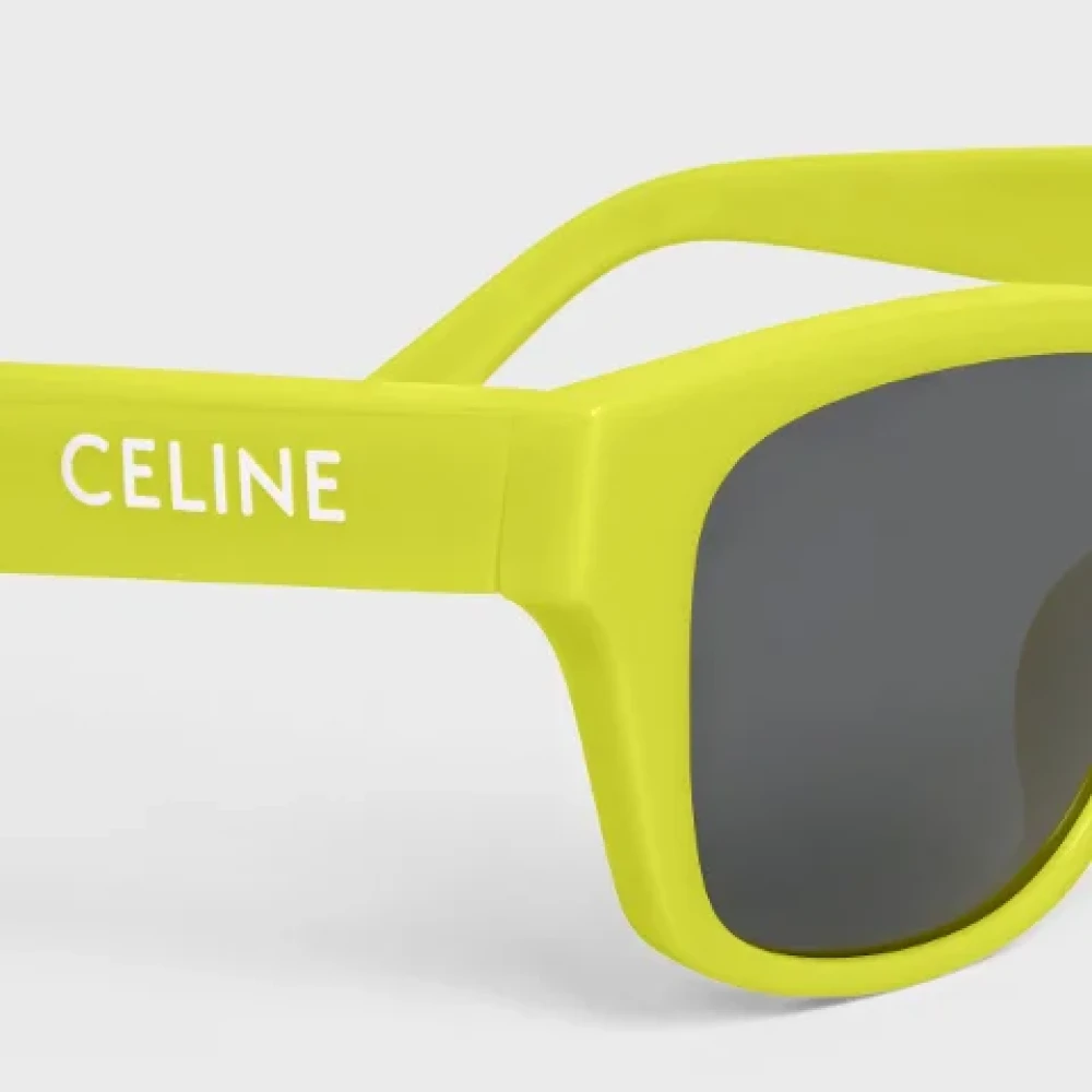 Celine Vintage Pre-owned Plastic sunglasses Yellow Dames