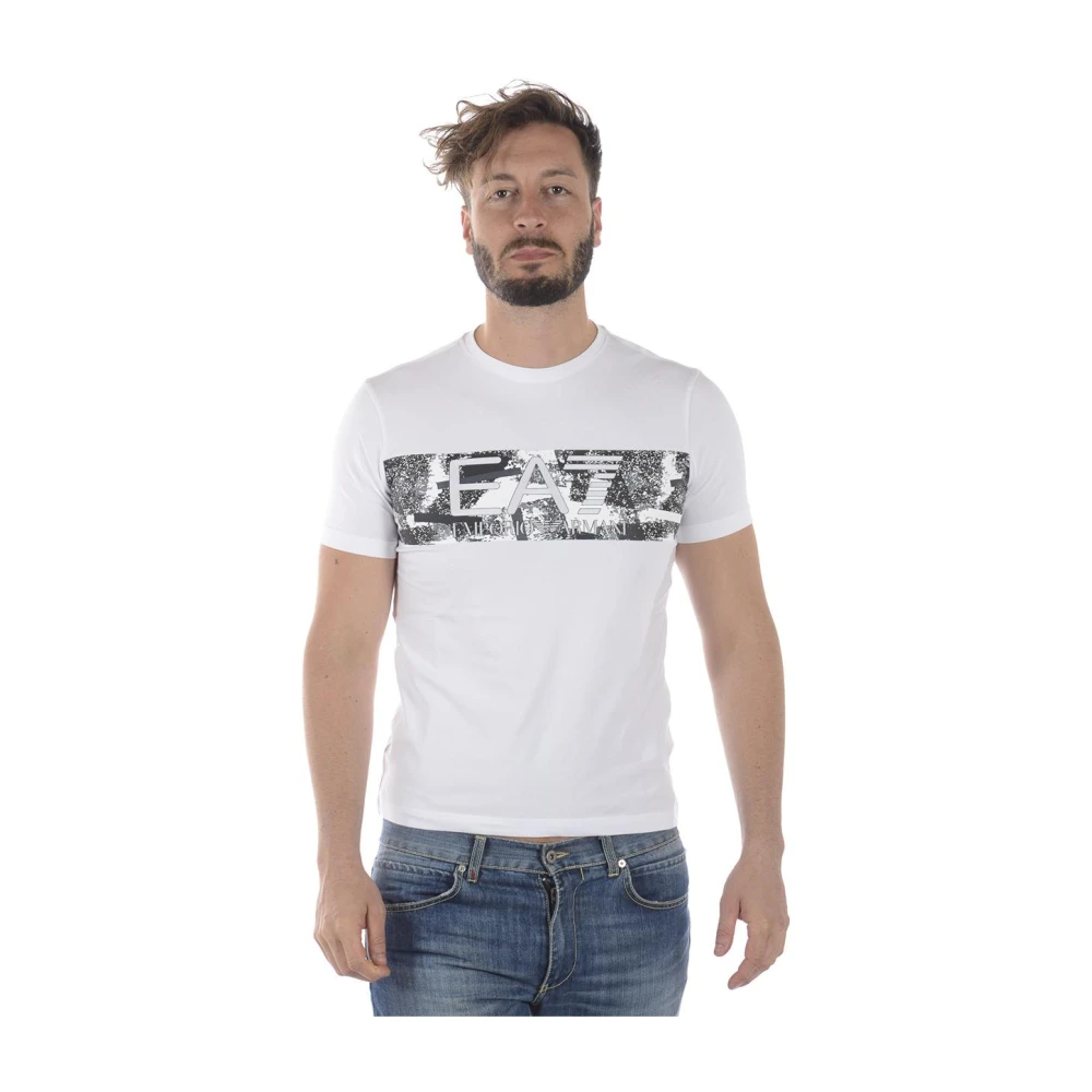 Emporio Armani EA7 Sweatshirt T-shirt Combo White, Herr