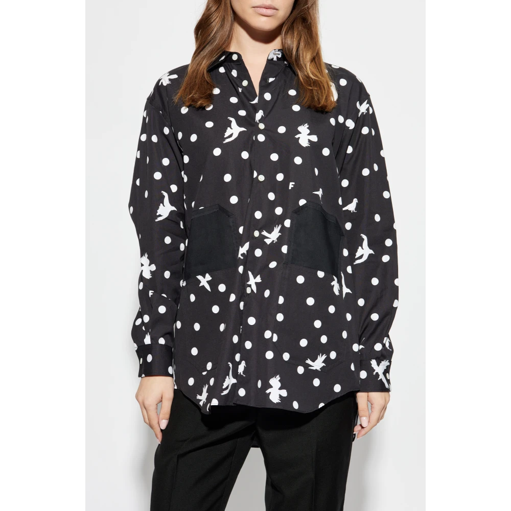 Comme des Garçons Katoenen shirt Black Heren