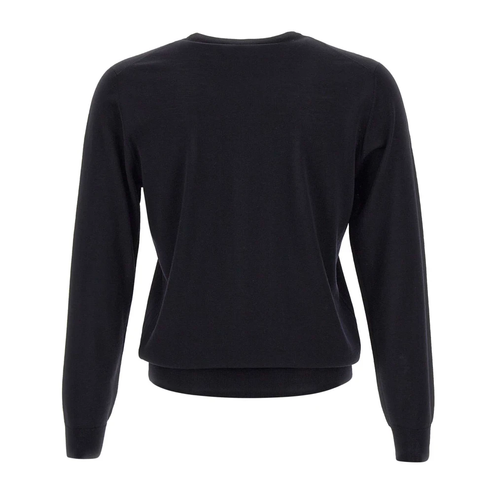 Filippo De Laurentiis Merino Wol Navy Blauw Pullover Trui Blue Heren