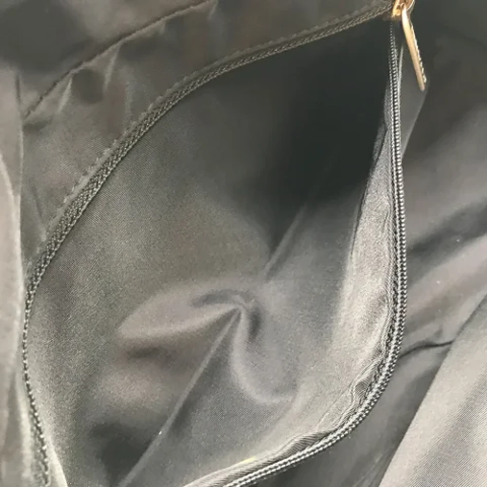 Chanel Vintage Pre-owned Canvas handbags Black Dames