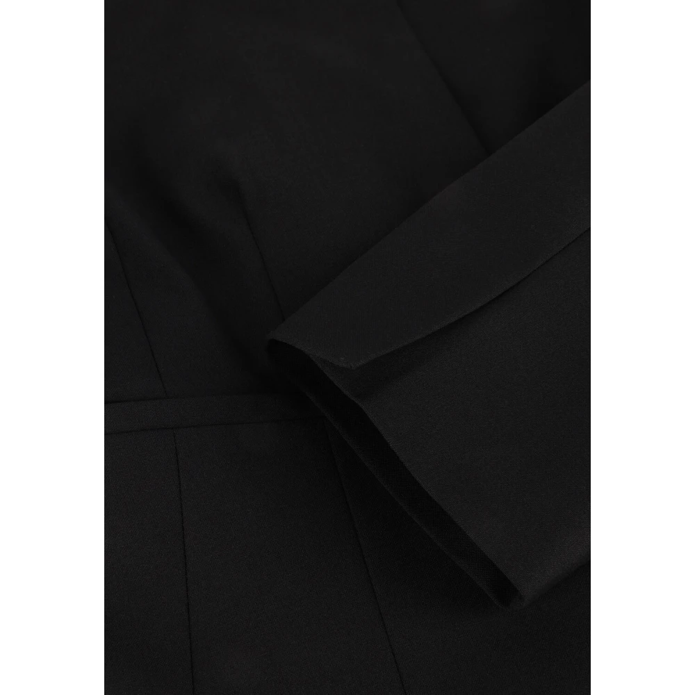 Selected Femme Hoge Nek Aansluitende Zwarte Blazer Black Dames