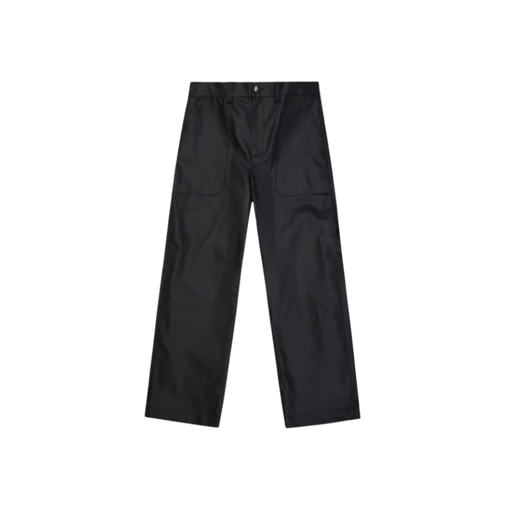Rains Straight Trousers Trousers Mujer Negro S