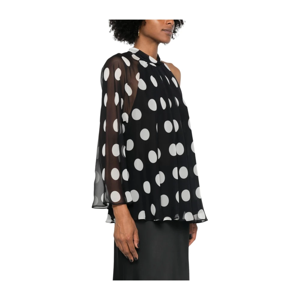 Max Mara Studio Elegante Zijden Blouse Black Dames